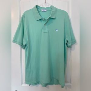 Southern Tide Sea Foam Light Green Skipjack Polo Shirt